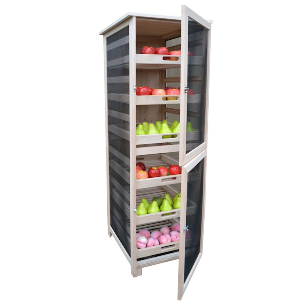 Légumier/fruitier 240 en bois, 6 tiroirs
