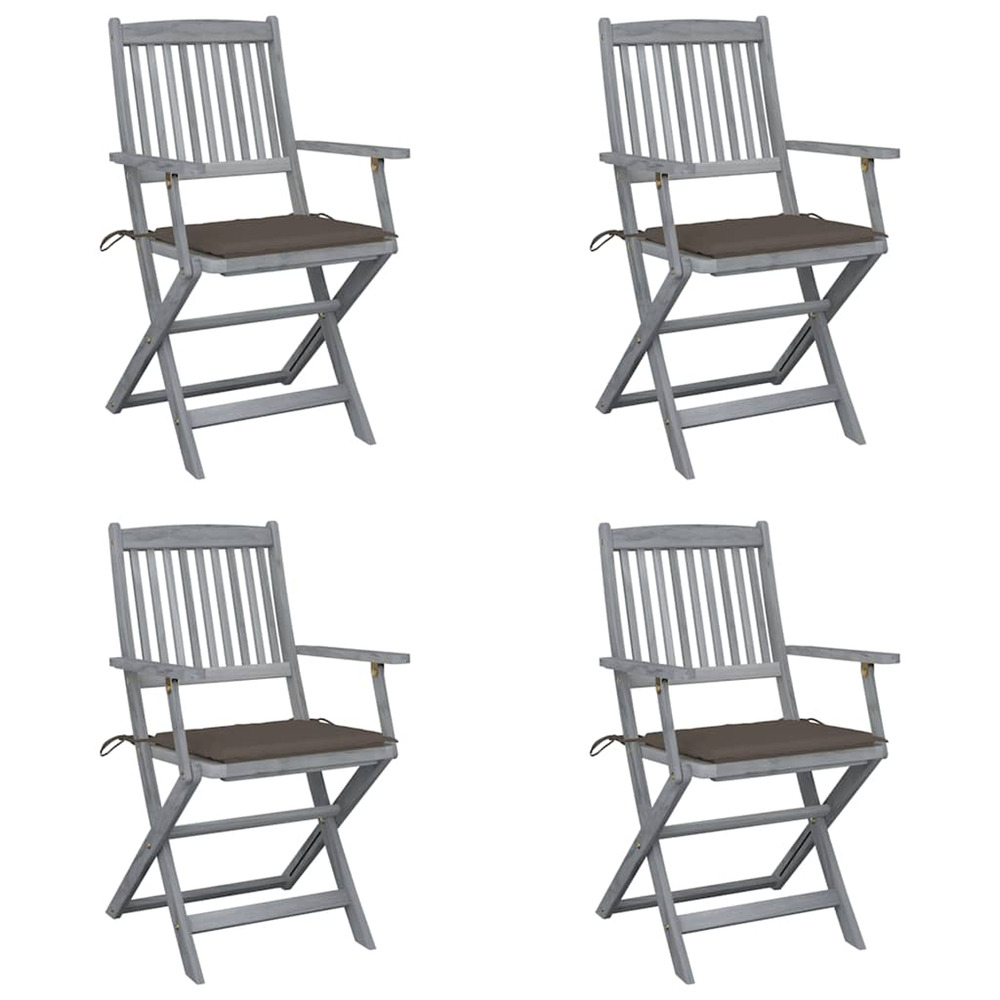 Chaises pliables d'extÃ©rieur 4 pcs