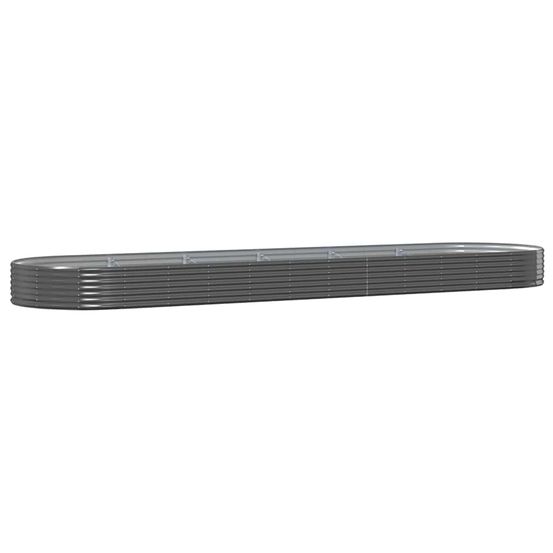 Lit surélevé de jardin acier galvanisé anthracite
