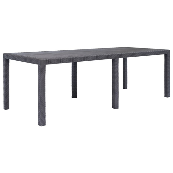 TABLE DE JARDIN MARRON 220X90X-(868591)
