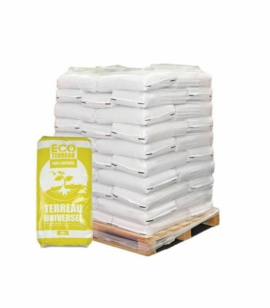 Terreau économique universel 100% naturel 60 sacs de 40 litres pour fleurs arbustes