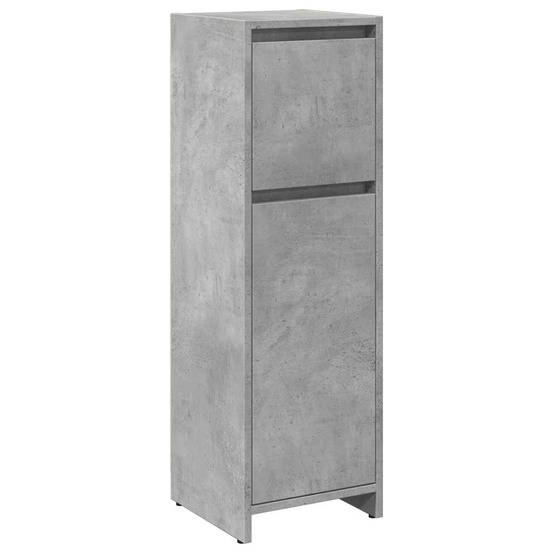 Armoire de salle de bain gris béton 30x30x95 cm aggloméré