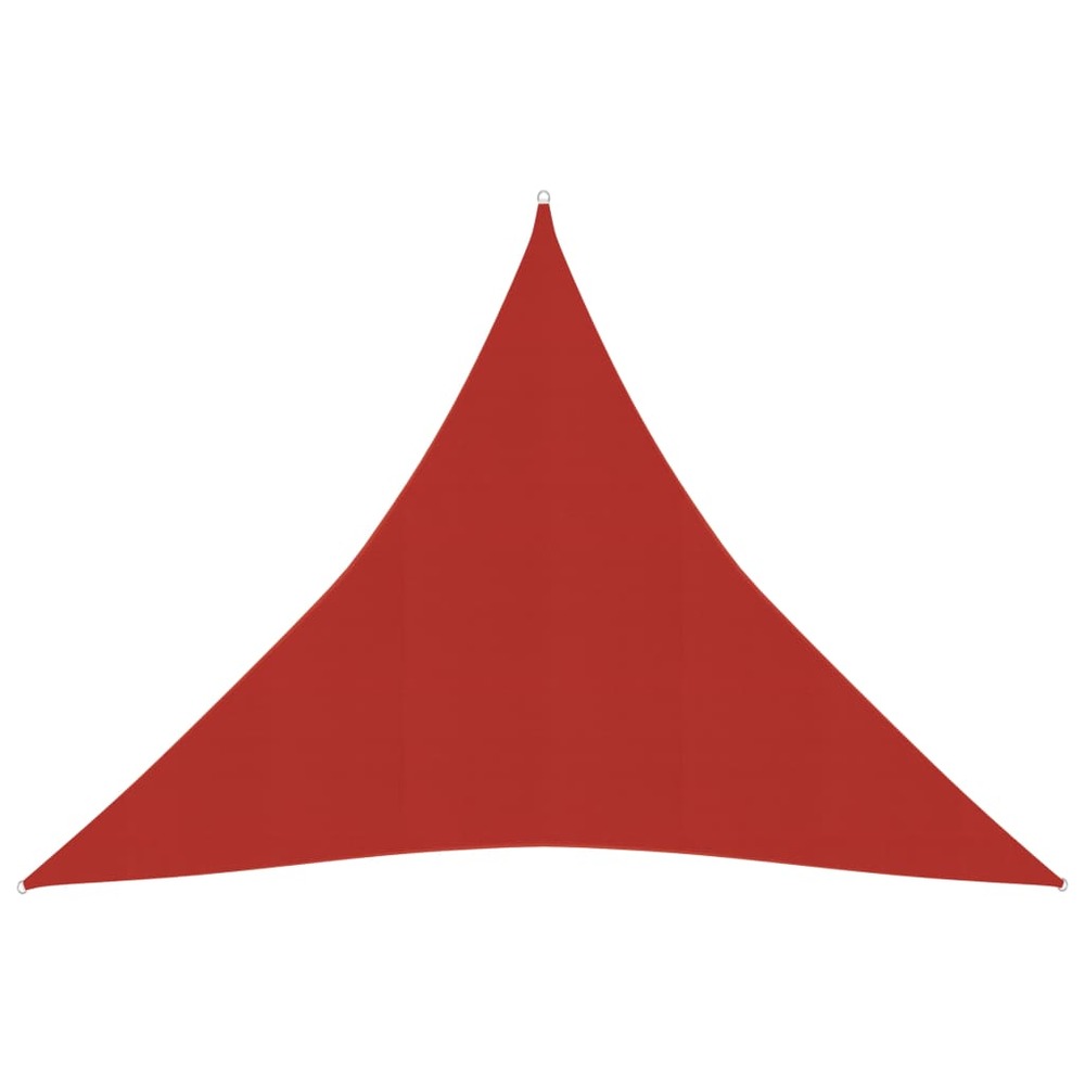 Voile toile d'ombrage parasol 160 g/m² pehd 4 x 4 x 4 m rouge