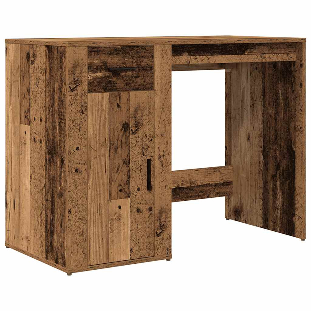 Bureau vieux bois 100x49x75 cm bois d'ingénierie