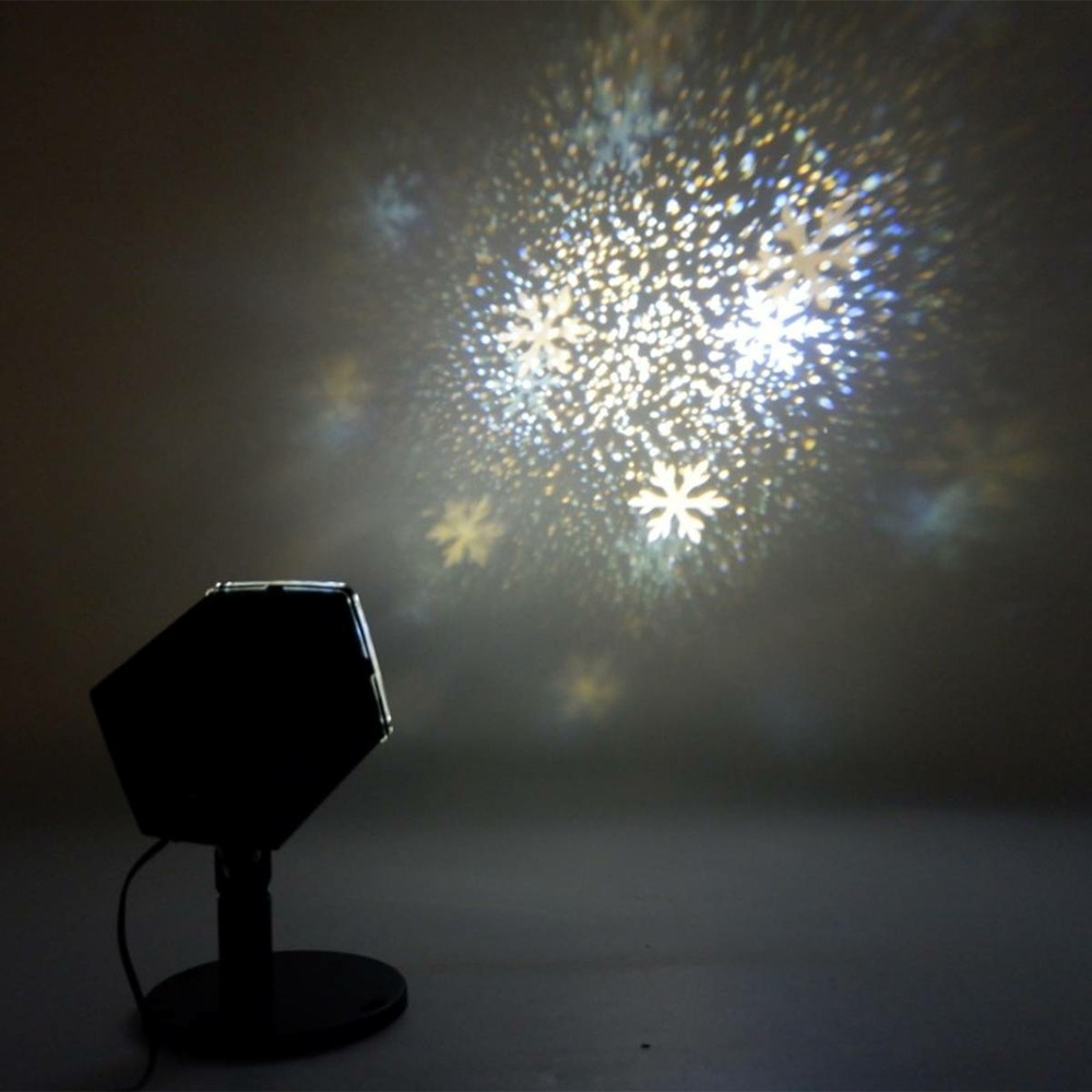 Projecteur extérieur animé tempête de flocons 4 led + transfo