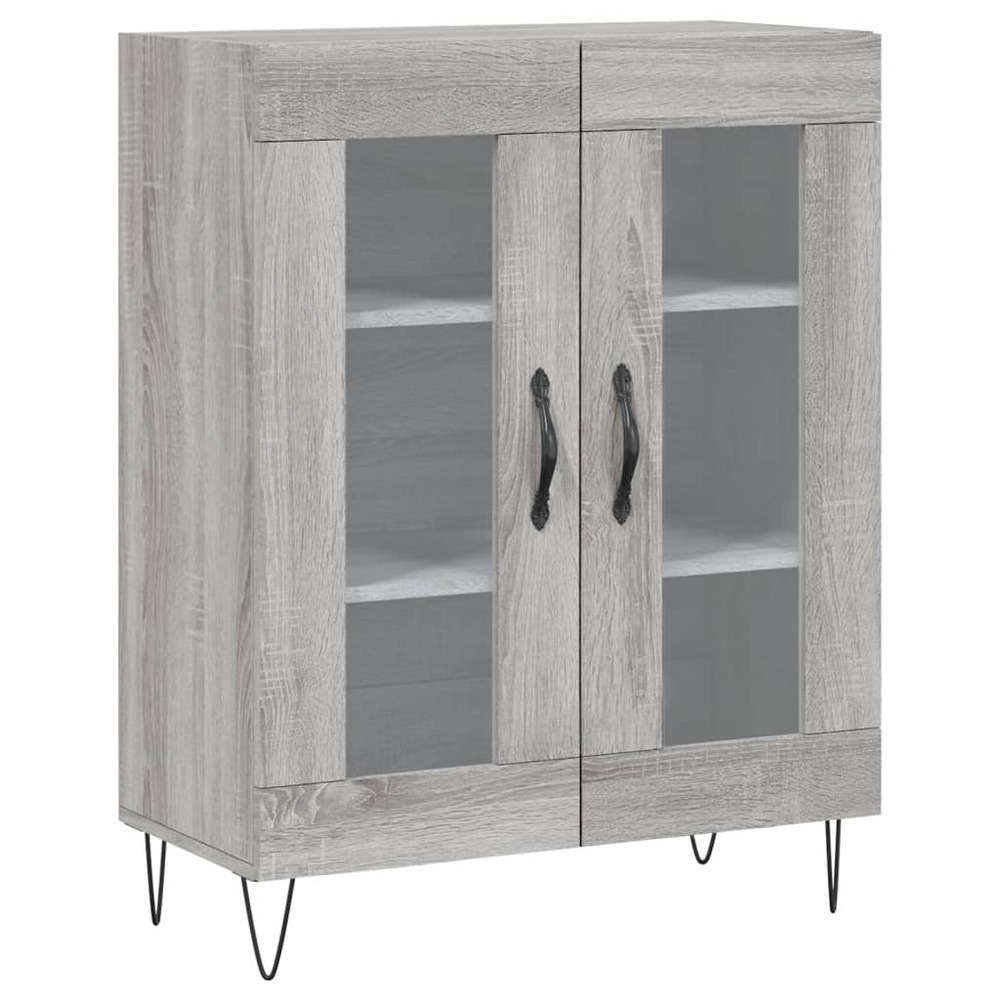 Buffet bahut commode armoire meuble de rangement organisateur cuisine salle de séjour salon sonoma 69,5 x 34 x 90 cm bois d'i