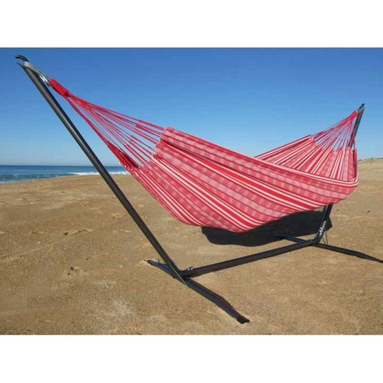 Hamac avec support inka xl - poligono rouge