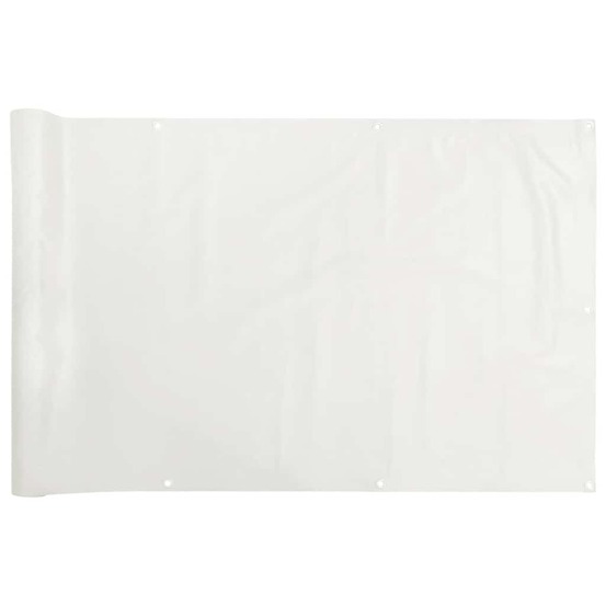 Écran d'intimité de balcon blanc 700x120 cm pvc