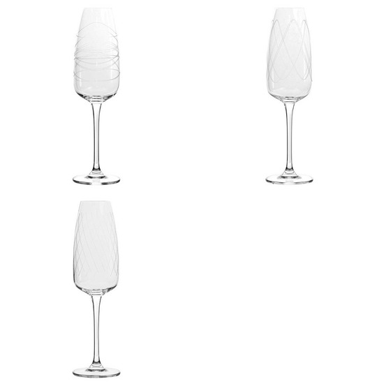 Lot de 4 flûtes à champagne talia cristallin