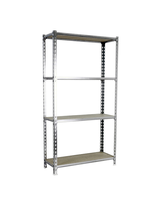 Etagère légère sans vis maderclick megaplus 4/300 1500 galva/bois galva/bois 1500x1200x300 - simonrack