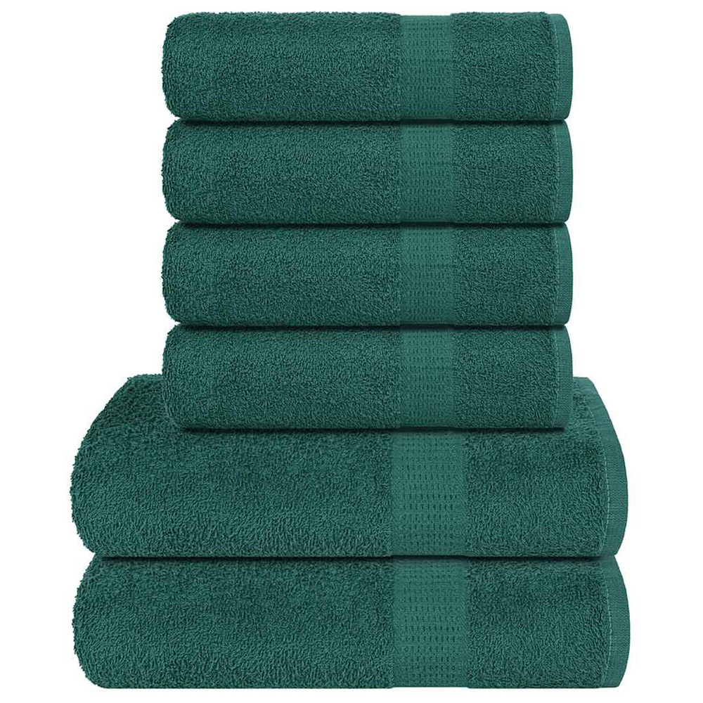 Ensemble de serviettes frogn 6 pcs vert 360 g/m²