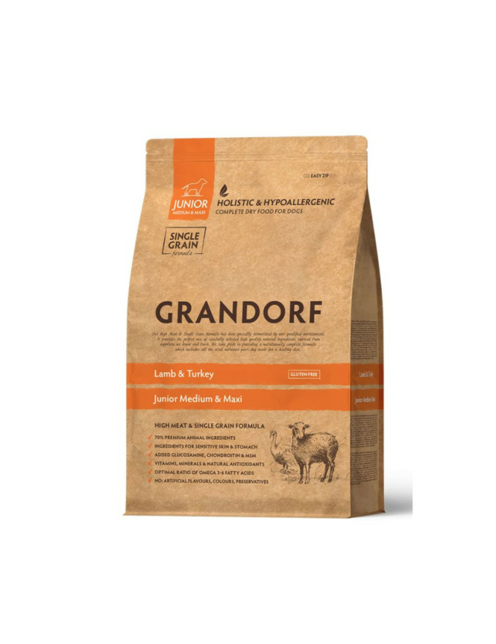 Junior - croquettes chiot junior agneau et dinde - 10kg