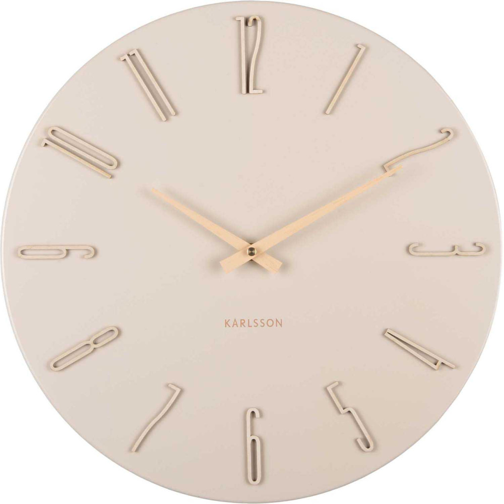 Horloge murale en métal esmerado 40 cm blanc