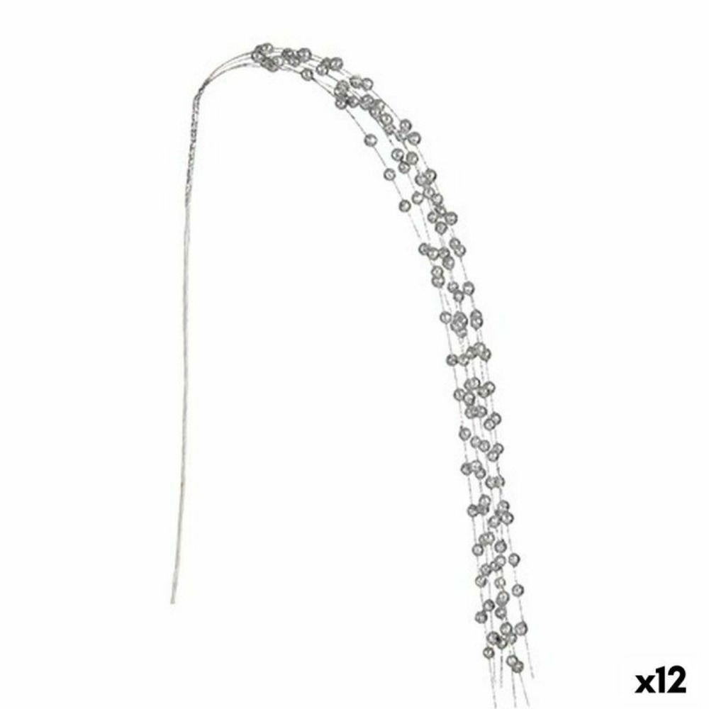Branche 140 cm balles argenté (12 unités)