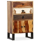 Buffet bahut armoire console meuble de rangement bois massif de sesham 86 cm