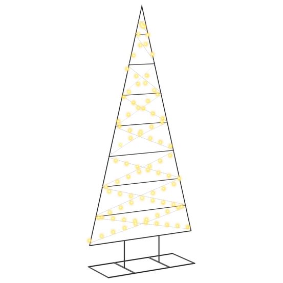 Arbre de noël en métal kuopio 210 cm blanc chaud