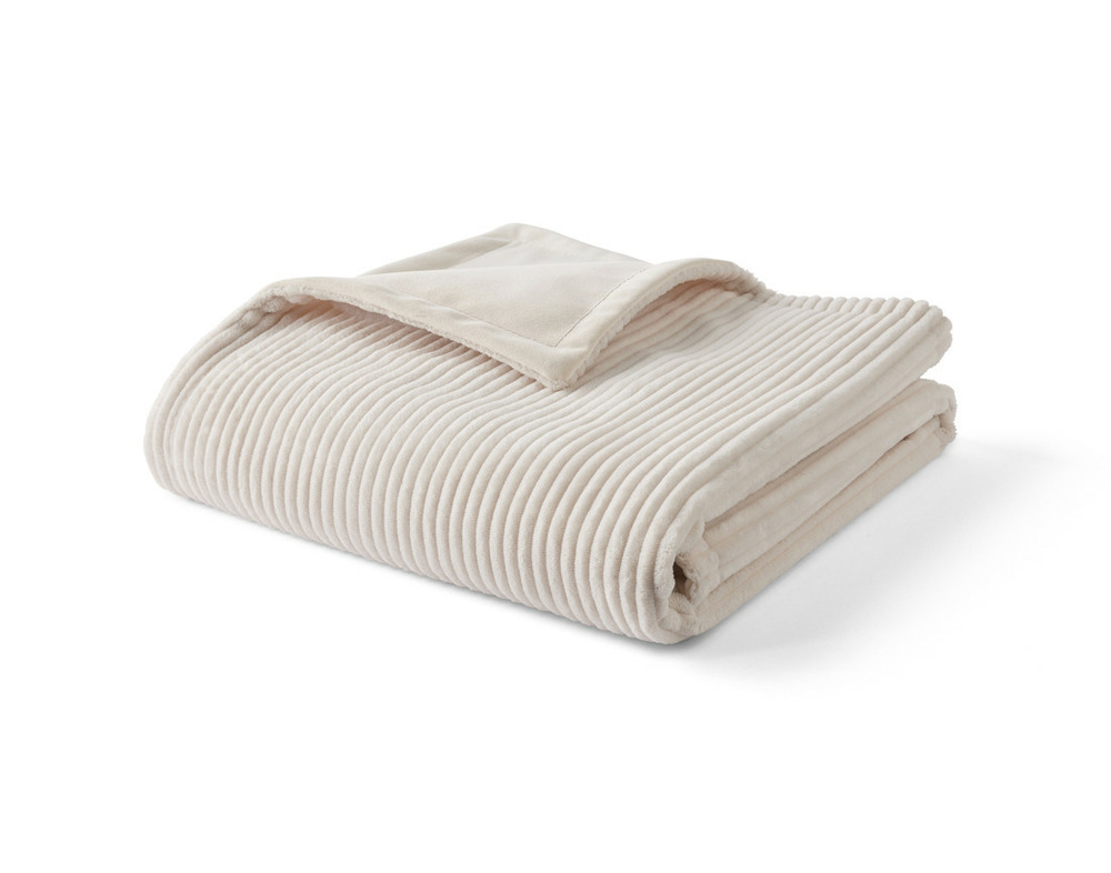 Palerma - plaid - 100x140 cm - en velours côtelé et velours