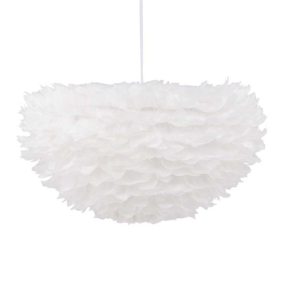 Lampe suspension en plume 