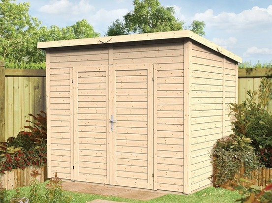 Abri de jardin bois midway 4 - 239 x 181 cm - cabane de jardin - cabanon - stockage - local poubelle