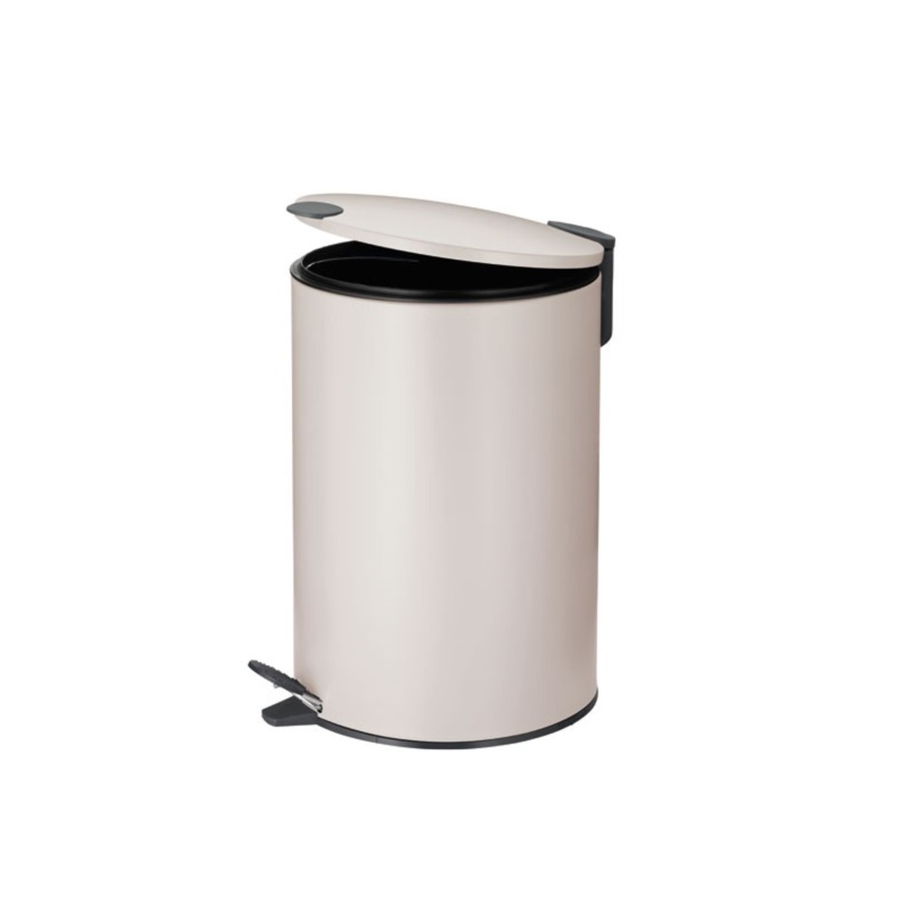 Poubelle à pédale 12l beige - 10644