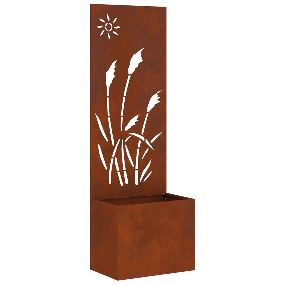 Écran de confidentialité de jardin rouillé 50 x 32 x 150 cm
