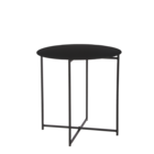 Mica decorations - table d'appoint en métal noir h45