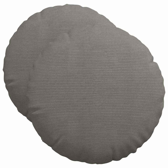 Coussins de siège 2 pcs gris clair ø 50 cm