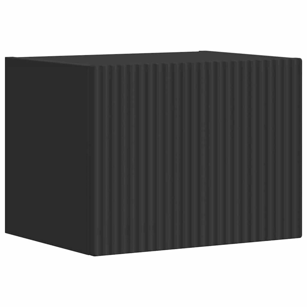 Meuble tv mural noir 60 x 31 x 29.5 cm bois d'ingénierie