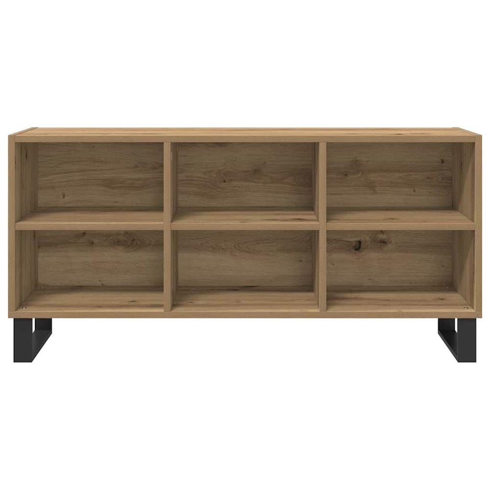 Meuble tv 103,5 x 30 x 50 cm chêne artisanal bois d'ingénierie