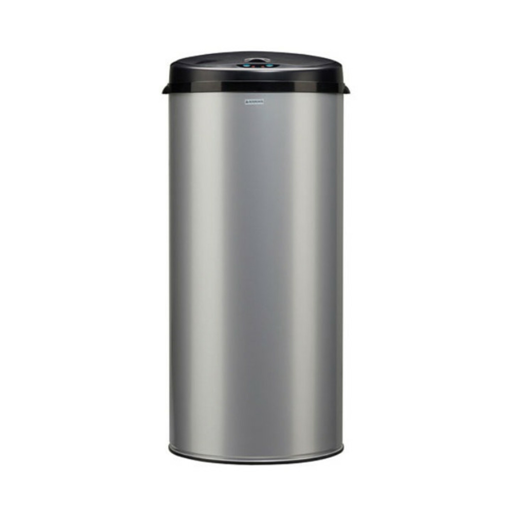 Poubelle 45l gris métal - 93612