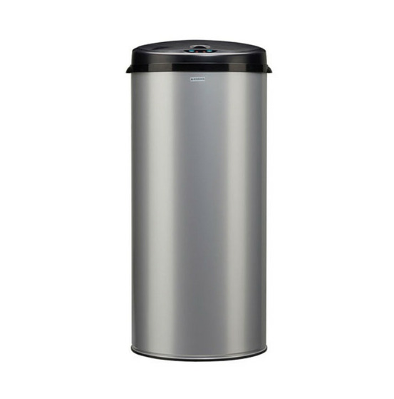 Poubelle 45l gris métal - 93612