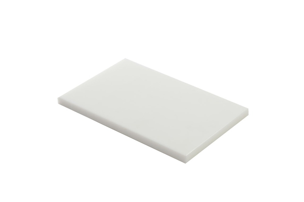Planche à découper pehd 500 blanc 40x30x2 cm - matériel chr pro