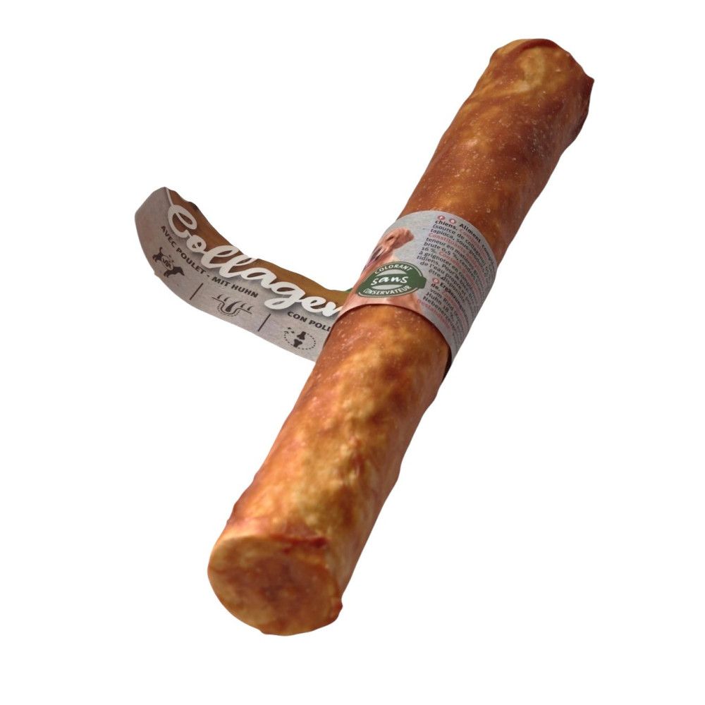 Stick de collagène au poulet, 25 cm