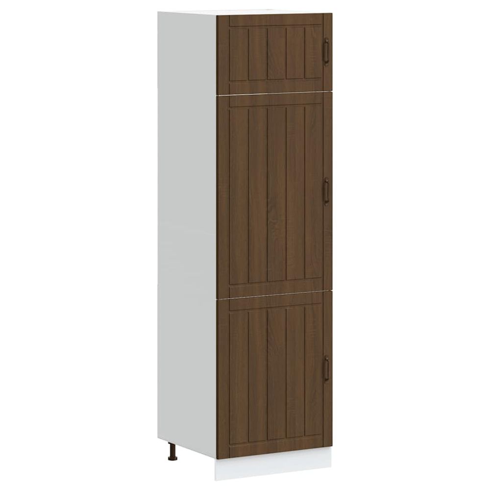 Armoire de cuisine lucca chêne marron bois d'ingénierie
