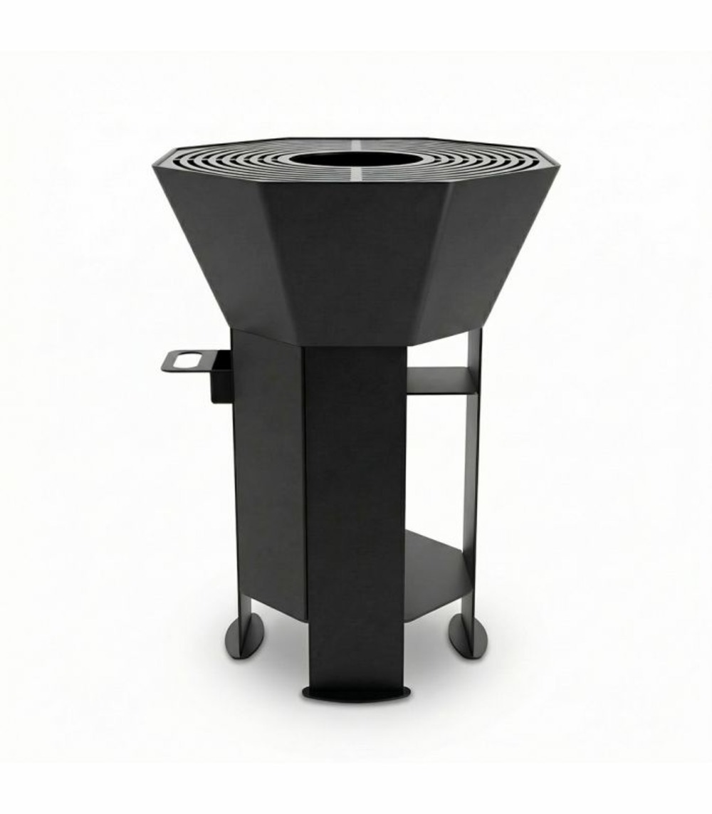 Pack braséro extérieur aknor avec plaque de cuisson grillade - jardin d'acier pack-ak-2