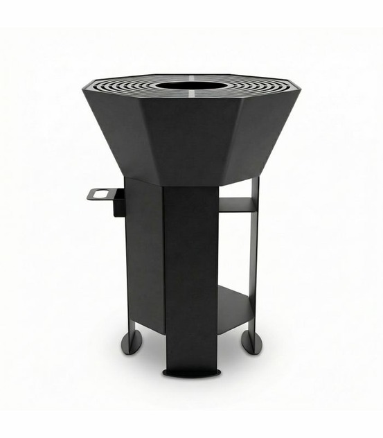 Pack braséro extérieur aknor avec plaque de cuisson grillade - jardin d'acier pack-ak-2