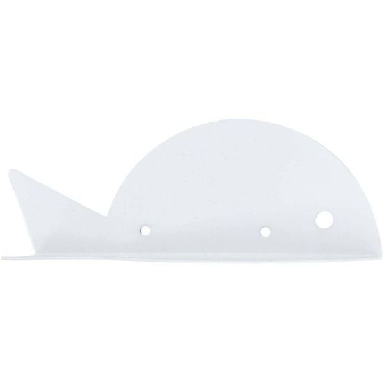 Etagère murale en métal blanc poisson