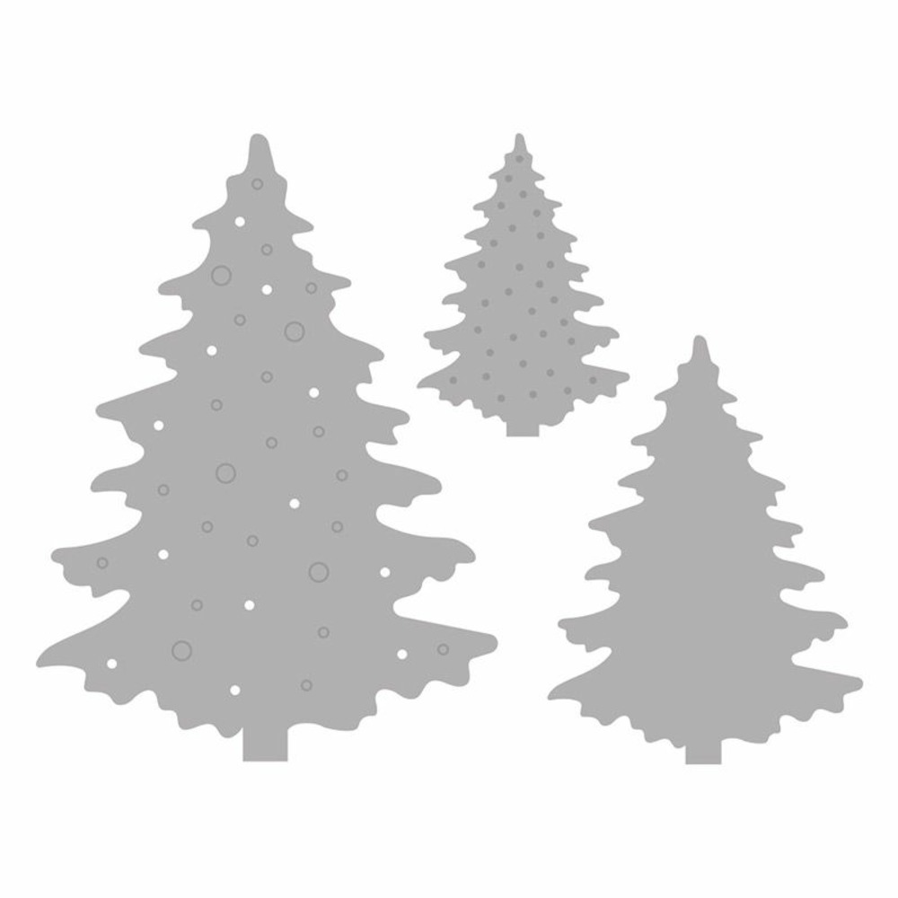 Matrices de découpe sapins - 3 pièces