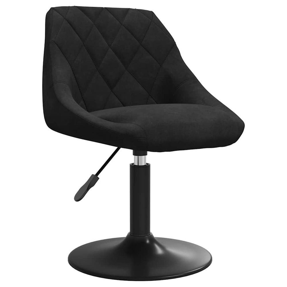Chaise de salle à manger noir velours