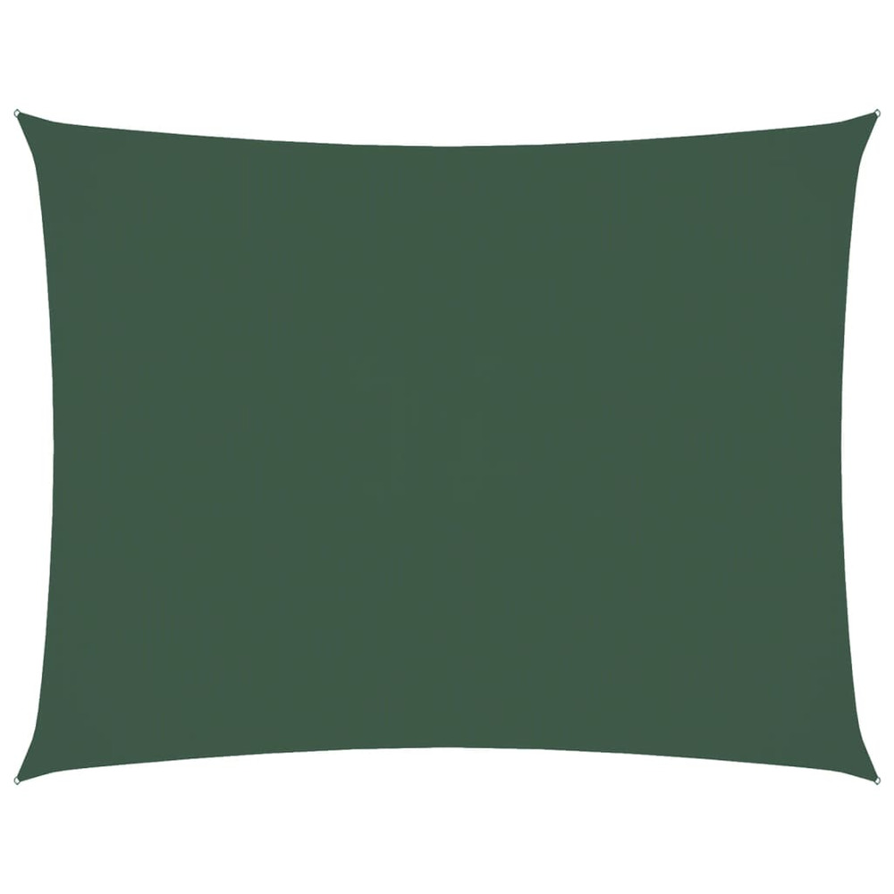Voile de parasol tissu oxford rectangulaire 5x6 m vert foncé