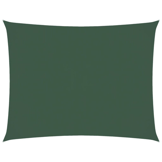 Voile de parasol tissu oxford rectangulaire 5x6 m vert foncé
