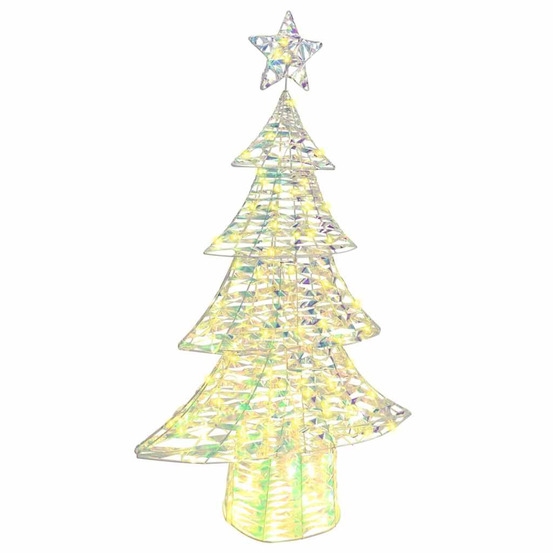 Sapin de noël avec 160 led blanc chaud 150 cm pet