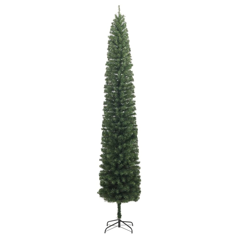Sapin de noël mince avec support 300 cm pvc