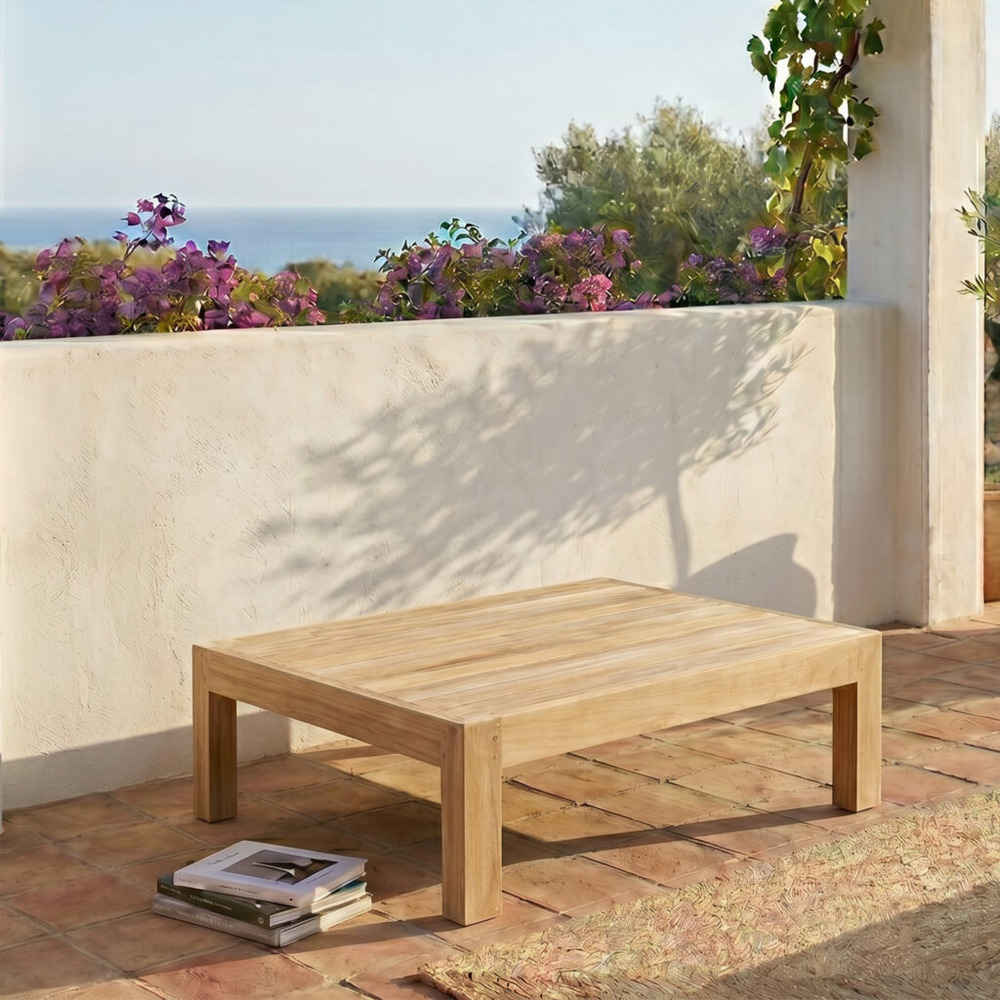 Table basse de jardin en teck massif touquet