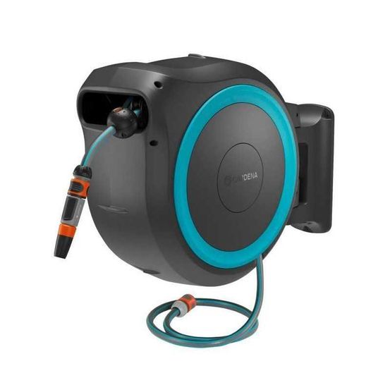 Dévidoir mural powerroll xxl 40m 40/18v p4a - sans batterie - bleu
