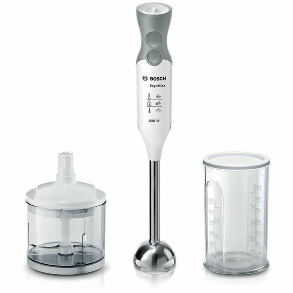 Mixeur plongeant 600w - blanc/gris