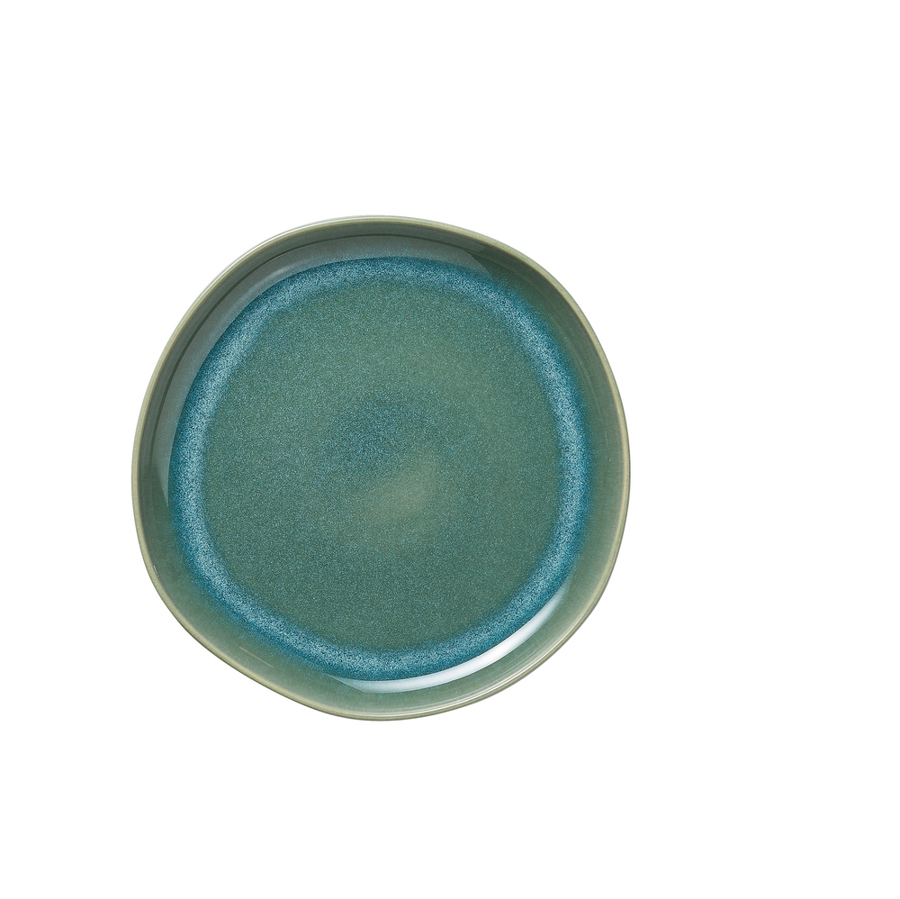 Lot de 6 assiettes en grès vert myrte h 30 mm ø 220 mm 2 - was germany