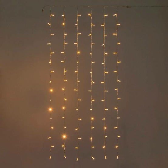 Rideau lumineux led 5m de haut 24v blanc chaud professionnel lotti