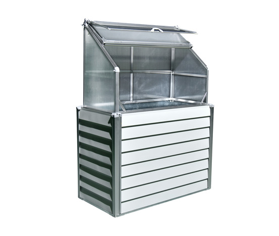 Mini serre de jardin adossable 62x120cm BLANC