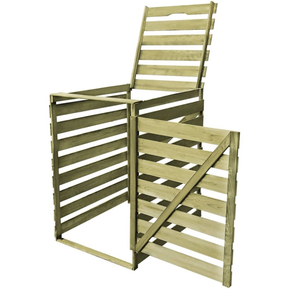 ABRI POUR POUBELLE 240 L BOIS-(862936)